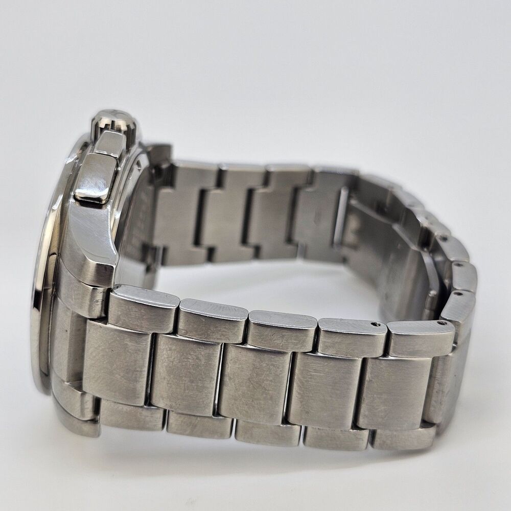 Millage Men's Watch 44MM Blue Dial Gray Bracelet Band 6.5"‎ Wrist New Battery - Picture 7 of 13